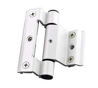 50 Series Broken Bridge Aluminum Hinge for Doors & Windows, Black/White(White)