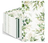 50 Serviettes de fêtes 40 x 33 cm Eucalyptus Fleur Aquarelle vert Serviette Lot de, Ldéales Pour les Mariages, les Célébrations D'automne et D'été. (Eucalyptus)