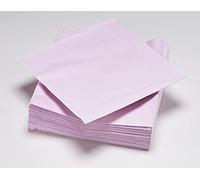 50 Serviettes Vieux Rose en ouate 2plis FSC® - 33x33cm