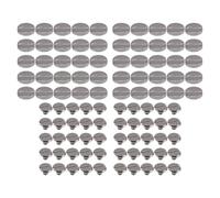 50 Sets Rivet Plat Tête Fendue 10mm, Alliage De Zinc Argenté - Fixation Solide, Résistance À La Corrosion, Décoration Et Réparation Cuir