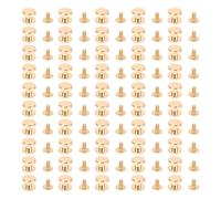 50 Sets Rivets à Vis 10mm en Alliage de Zinc - Clous Métalliques Décoratifs pour Sacs Chaussures Ceintures Vestes - Durable, Facile à Installer, Parfait pour Personnaliser (Ou)