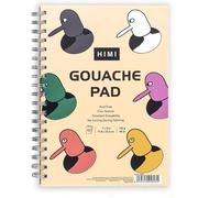 50 Sheets Gouache Paper 7 X 10 Inch (160g) Side Spiral Bound Fine Texture Acrylic Gouache Paper For Sketching, Ink Sketchbook, Art Supplies,