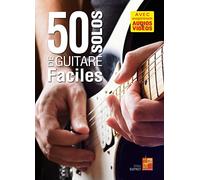 50 solos de guitare faciles (Livre grand format avec enregistrements audios et vidéos à télécharger)