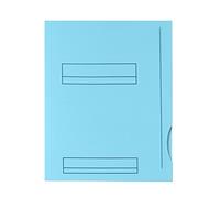 50 Sous-Dossier Oxford Hv 2 Rabats A4 Kraft Bleu Pastel