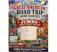 50 Stars Collection: Great American Road Trip Word Searches: Large Print Puzzles Across Scenic U.S. Routes