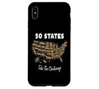 50 States Take The Challenge - Objet de Collection pour Homme et Femme Coque pour iPhone XS Max