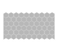 50 stickers occultants hexagones pour vitre et porte de douche