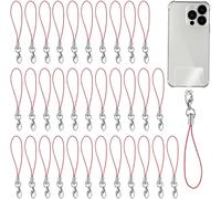 50 Stück Grand Rouge Mobile Phone Lanyard Strap For Keyrings, Mobile Phone Pendant Loops With Carabiner, Phone Ring Strap, Mobile Phone Charm Cord For Pendents, Usb Key Pendentif[Car781719]
