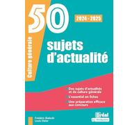 50 sujets d'actualité 2024-2025 - Louis Dizier - Bréal - broché - Scolaire / Universitaire
