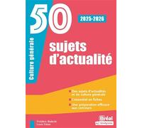 50 sujets d'actualité 2025-2026
