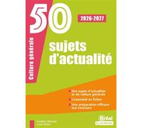 50 sujets d'actualité 2026-2027 - Frédéric Bialecki - Bréal - broché - Scolaire / Universitaire