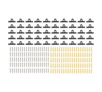50 Supports de Fixation pour Tuyaux, Pinces à Suspension en Plastique avec Engrenages, Fixation Solide pour Tuyaux PEX Cuivre CPVC - Installation Facile, Matériau Résistant, Usag (1/pouce)