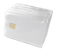 50 tarjetas vacías de PVC con chip 4428 de contacto, tarjeta de llave para hotel, protocolo ISO7816