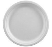 50, Teller Zuckerrohr pure ungeteilt Ø 23 cm Blanc Bio · 2 cm