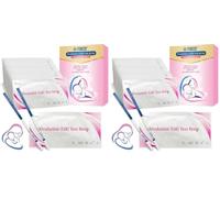 50 Tests d’Ovulation, Test Ovulations Kit, Sensibilité Optimale 25 miu/ml, Tests d'Ovulation en Soutenu, Test de Grossesse Précoce, Tests d'ovulation pour Fertilité Femme, Détection Rapide (Lot de 2)