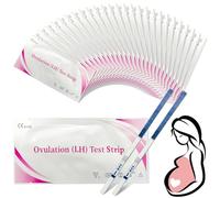 50 Tests d’Ovulation, Test Ovulations Kit, Tests d'Ovulation en Soutenu, Tests d'ovulation et de fertilité de Grossesse Précoce en Bandelette pour Fertilité Femme