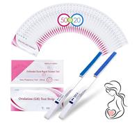 50 Tests d'Ovulation + 20 Tests Précoces de Grossesse, Tests d'ovulation Sensibles, Test Ovulations Kit, Détection Précoce Fiable Des Résultats de Grossesse (50 LH+20 HCG)