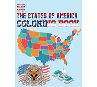50 The State of America Coloring books: USA states quarter collection book includes maps 50 state coloring book