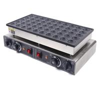 50 trous Commercial Pancake Maker, Machine à crêpes gaufres, Machine à crêpes hollandaise pour cuisine, Restaurant, chauffé uniformément avec une minuterie