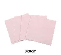 50 Unids/Pack 8 Cm * 8 Cm Joyería Pulido Couleur Rosa Tela Polaco Paño De Limpieza Cuidado Para 925 Paño De Limpieza Limpio - Type 3 50pcs