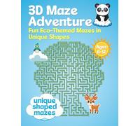 50 Unique 3D Mazes Book for Kids - Eco Adventure Puzzle Book | Special Shapes, Environmental Education