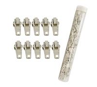 50 Unités/Tube Curseurs Automatiques pour Fermeture Éclair #5 Crème 103 - Poignées pour Réparer ou Monter des Fermetures Éclair