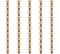 50 Vis À Tête Fraisée Hexagonale Plate M4, Matériel De Fixation En Cuivre Pur Avec Filetage Profond Et Pas Uniforme, Vis Hexagonale Pour Structure Stable Et Longue Durée De Vie (Merde)