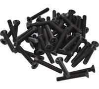 50 vis cruciformes à tête fraisée DIN 965, zinguées noires, assortiment de vis pour machines, M3 x 16