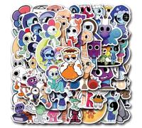 50 World for Dandys Autocollants Jeux Dandys Figurine Vinyle Imperméable Stickers Pour Ordinateur Skateboard Bagages Voiture Vélo Dandys Merch