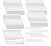 50 X 10.5 X 2.5 Cm Self-Adhesive Card Holders With Top Opening,Plastic Card Holders For Storing And Protecting Your Index Cards (Horizontal Version)
