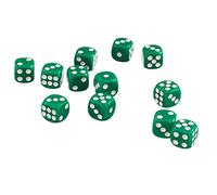 50 X 12mm Dés Dice Spot Opaques Six Face Jeux de Dés D6 D & D RPG - Vert