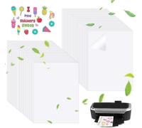 50 X A4 Inkjet Printer Sticker Paper 21 X 29.7 Cm Transparent Vinyl Printable Film