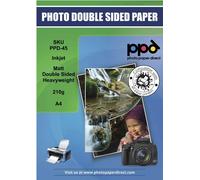 50 X A4 Papier Photo Double Face Mat 210G, Jet D'Encre, Papier Recto Verso Qualité Photo Pour Flyers Et Brochures -45-50