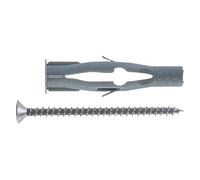 50 X ANCRAGE NYLON AVEC VIS FU-V FU 8x50V Ø 8 x 50-vis 4,6x60 mm