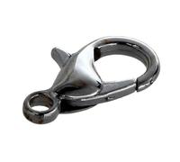 50 X Bouchons Serrure Mousqueton Chaîne Fermetures Argent