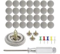 50 X Ciel Boucle Fixe de Toit de Voiture, Universels Boutons d'outils de Réparation pour Rivets Kit de Boutons de Réparation