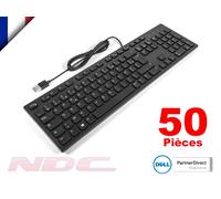50 x Clavier Dell KB216 Noir AZERTY Français USB Neuf d'Origine ✅ TVA incluse ✅