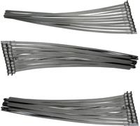 50 x Collier de serrage préfabriqué en acier inoxydable 304SS Collier de serrage en acier inoxydable L480mm