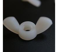 50 x Écrous papillon en nylon M6 ; vis en plastique acrylique