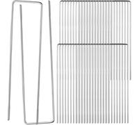 50 x Fixing Pegs,Diameter 3 mm x 15 cm,Tent Pegs,Ground Anchor,Fixing Staples,Garden Stake Wire Mesh Fence,U Ground Stake for Anti-Weed Membrane Control