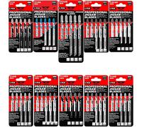 50 x JSTTXK10 T101AO T101B T101BR T101D T111C T118A T119BO T144D XT344D Mixed Jigsaw Blades Compatible with Bosch,Dewalt,Makita,and many more