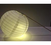 50 x Lampion Papier avec bâton et LED - défilé de lampions