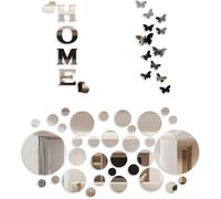 50 X Mirror Stickers For Living Room, Bedroom, Bathroom And Hallway