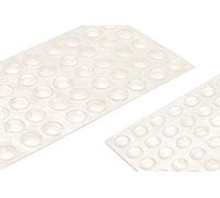 50 X Mprofi MT® Patins de Protection et Anti-Bruit en Caoutchouc Transparent-Adhésifs Coussinets pour Portes de Placard,Cuisine,Salle de Bain,Bureau Ø 7mm Hauteur 1,5mm