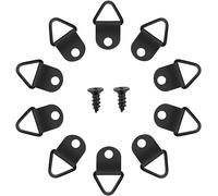 50 x Picture Hooks for Picture Frame without Drilling Fixing Metal Rings for Framing Picture Mirror Wall Decoration (Black)