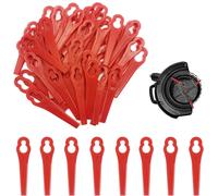 50 x Replacement Plastic Blades for Edgers,Plastic Blades,Grass Trimmer Brush Cutter,Plastic Lawn Mower,Red Plastic Edging
