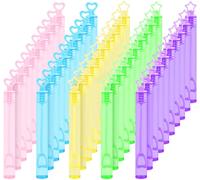 50 x Soap Bubbles with Handle,Mini Soap Bubbles,Toy Party Bags,Gift Pouch,Birthday Pouch,Child,Surprise Goodies Invites for Boys,Girls,Empty Bottles