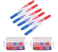 50 X Teeth Cleaning Toothbrush And Oral Care Brush (Red + Blue) Keep Your Mouth Clean