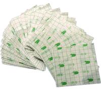 50 X Transparent Waterproof Adhesive Tape Medical Stretch Plaster Fixing Tattoo Bandage Self-Tracking Anti-Allergic Paste (10 X 12 Cm)