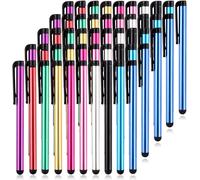 50 X Universal Capacitive Stylus Pens For Iphone Pro, Air, Mini, Samsung Galaxy, Huawei, Tablets And All Smartphones, 10 Colours